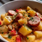 Bestes Kartoffelgulasch mit Wuerstchen – Schnell & Sättigend