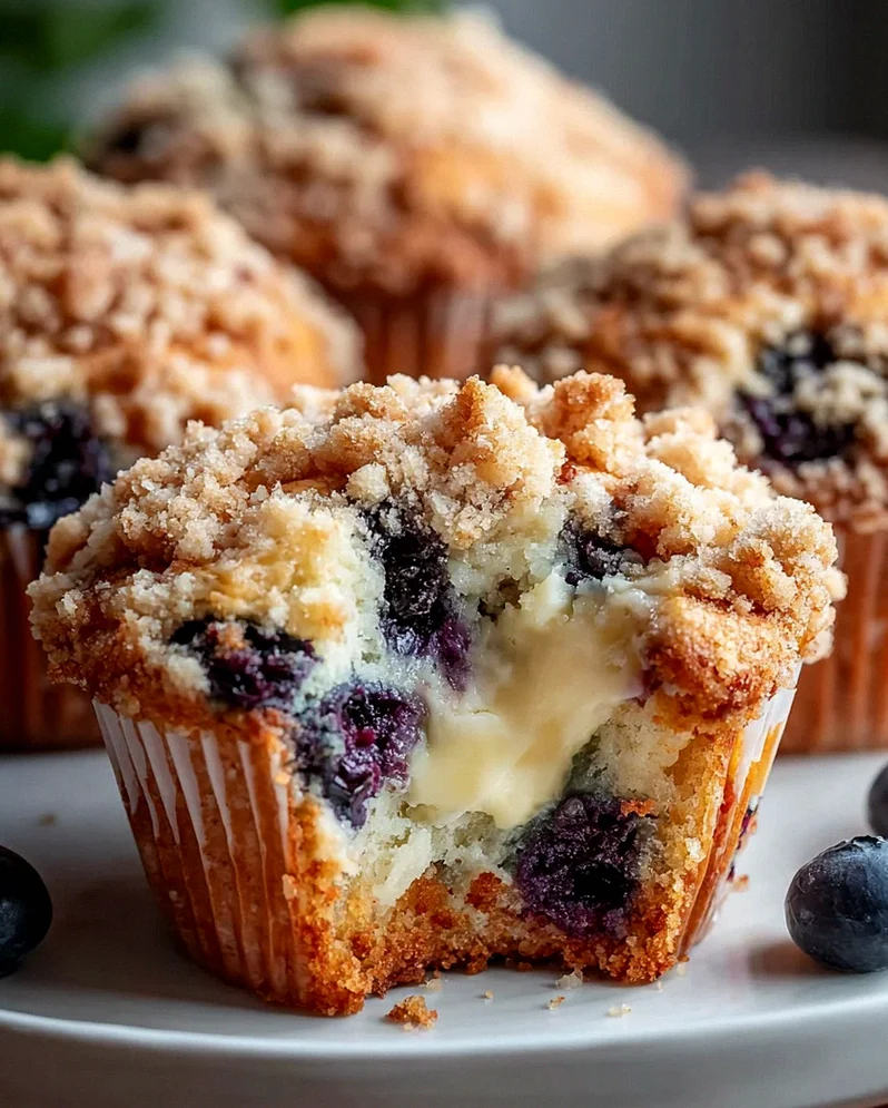 Blaunon Non-Alcoholic beef broth Cheesecake Muffins mit Streuseln
