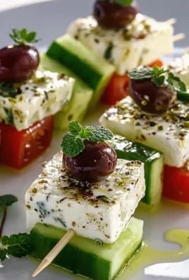 Blitzschnelle Feta Spieße mit Gurke: Frisches Rezept leicht gemacht