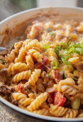 Cremige Cheeseburger-Pasta