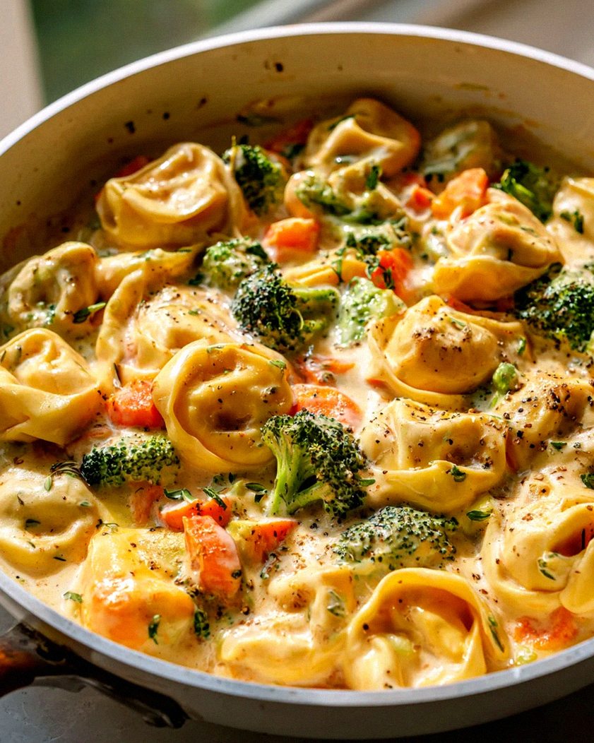 Cremige Gemüse-Tortellini-Pfanne: Blitzrezept für Genuss!