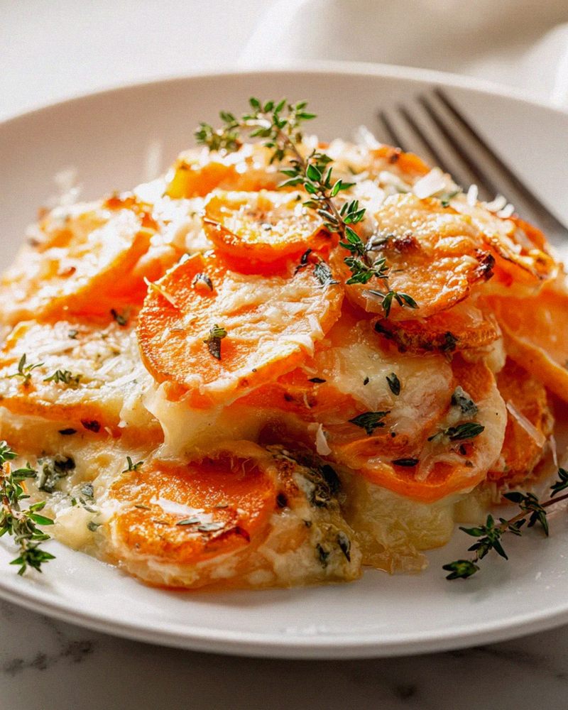 Der Beste Süßkartoffel-Auflauf: Mit Knoblauchbutter hausgemacht