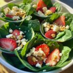 Erdbeeren Spinat Salat für frische Genussmomente