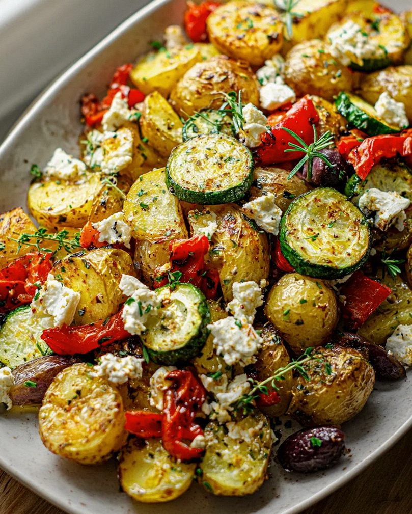 Feta Kartoffeln mit Ofengemüse – Ein köstliches Rezept! – Schritt 1