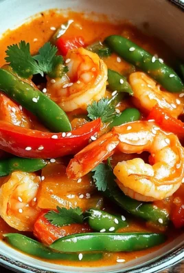 Garnelencurry mit Zuckerschoten