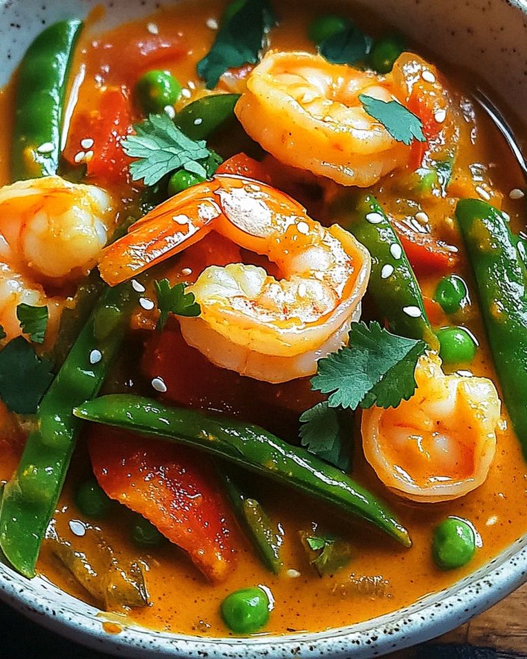 Garnelencurry mit Zuckerschoten – Schritt 2