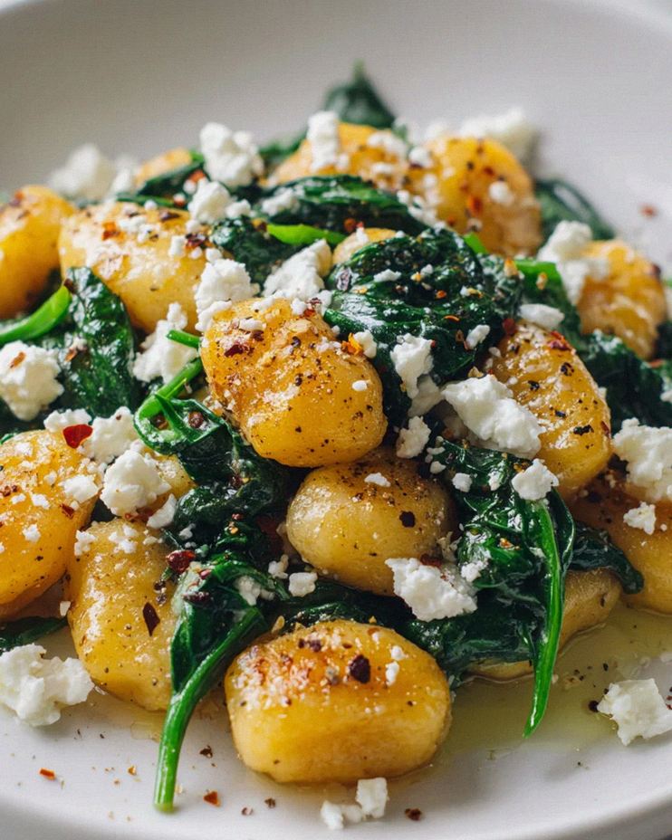 Knusprige Gnocchi mit Spinat & Feta: Dein neues Lieblingsgericht!