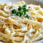 Pasta in Käse Sahne Soße