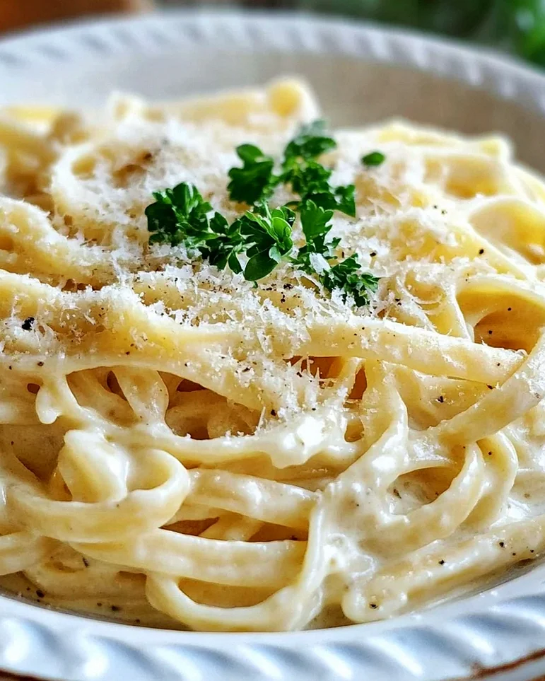 Pasta in Käse Sahne Soße