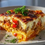 Süßkartoffel Hackfleisch Auflauf: Herzhaft mit Tomate & Paprika