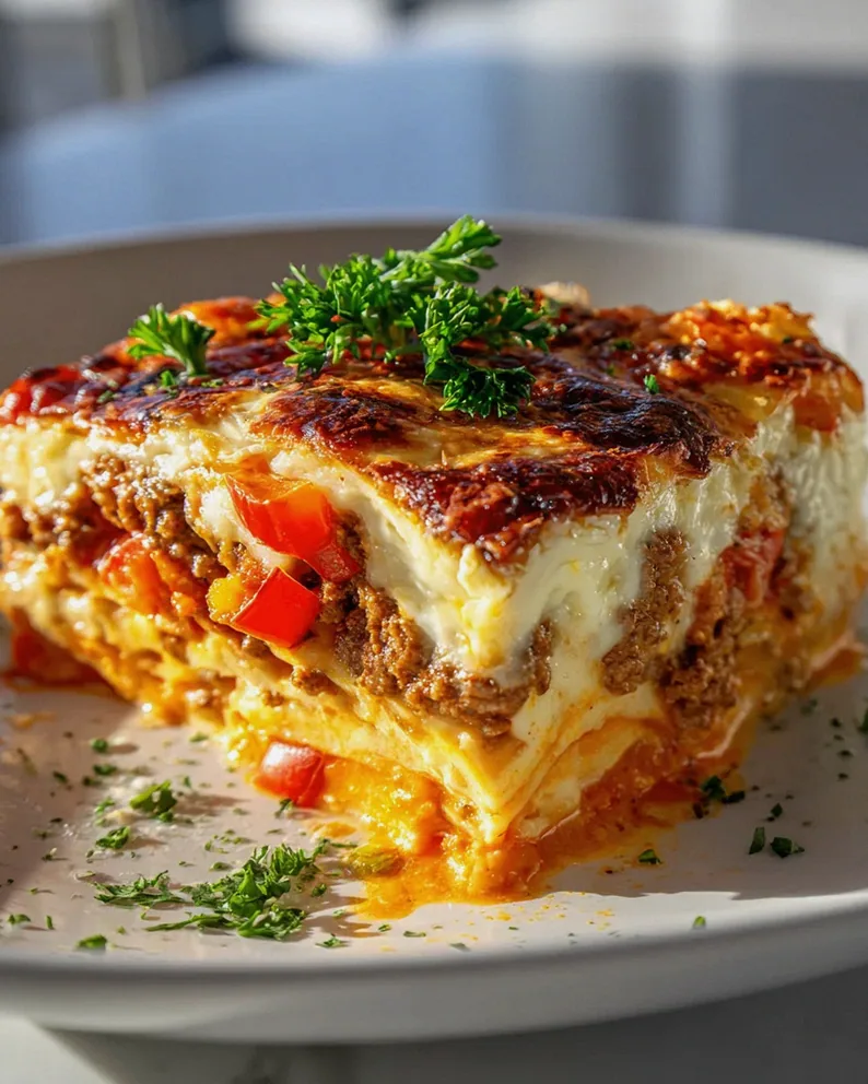 Süßkartoffel Hackfleisch Auflauf: Herzhaft mit Tomate & Paprika