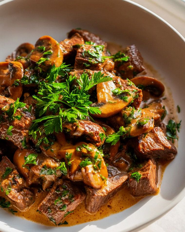Weihnachtsmarkt Champignons mit Chili-Knoblauchbutter